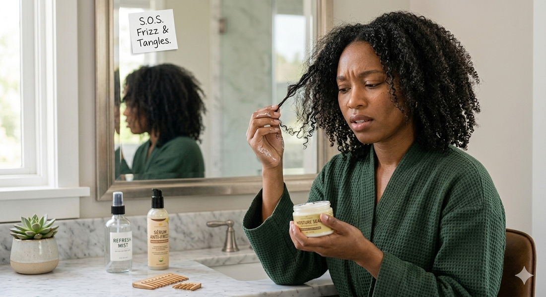 Problèmes cheveux crépus : causes et solutions [Le guide]