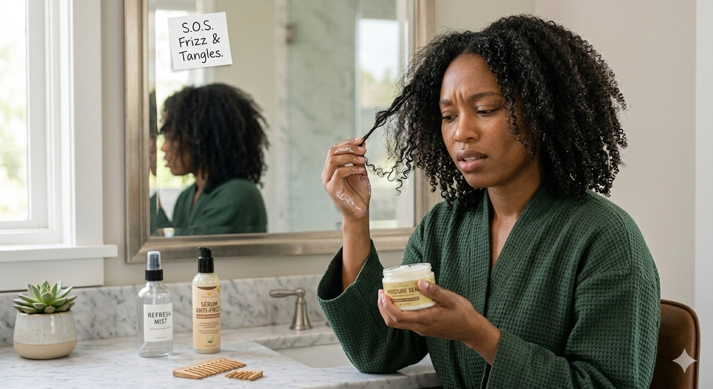 Problèmes cheveux crépus : causes et solutions [Le guide]