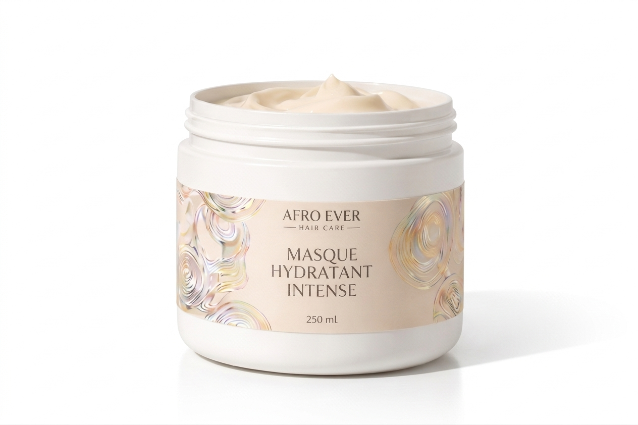 Masque hydratant intense cheveux afro de la marque afro ever 